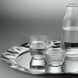 Alessi Foix Round Tray – Mirror Polished Stainless Steel