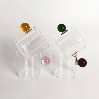 Harlequin Bobble Demitasse Espresso Cups, Set of Six