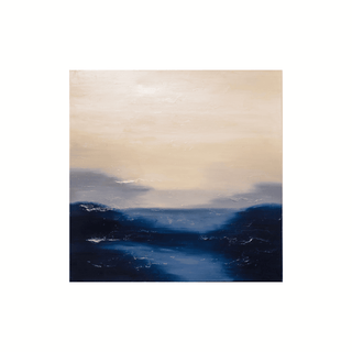 'Slate' Ocean Scene Textured Oil on Canvas from The Middle of Nowhere Collection by Sarah Brooke