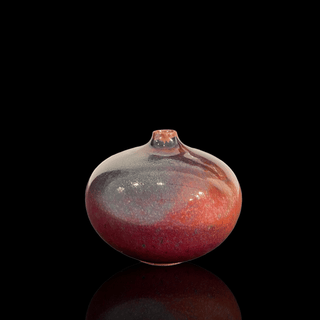 Red Oxide Glazed Pottery Weed Pot