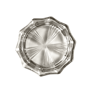 VMC Reims Crystal Glass Bar Coasters, France, Set of 4