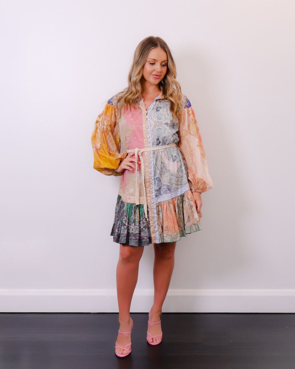 Zimmermann Anneke Spliced Lantern Mini Designer Dress Hire – Renascence