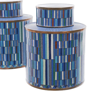 RARE Modernist Medium Lidded Jar in Cloisonné, Fabienne Jouvin, Paris