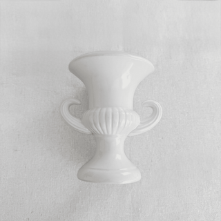 Vintage Ceramic Dual Handle Pottery Urn, HF Co. Japan