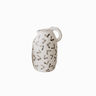Morse Vases White/Grey, Set of 2