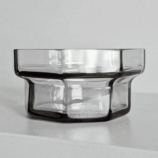 Wedgwood Brutus Hexagonal Lead Crystal Brutalist Bowl by Frank Thrower