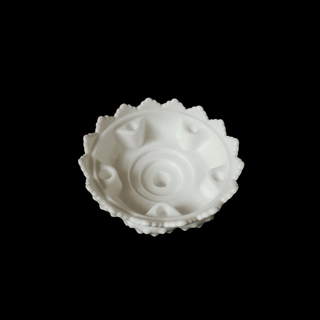 Fenton Milk Glass Footed Bowl, USA c.1970s
