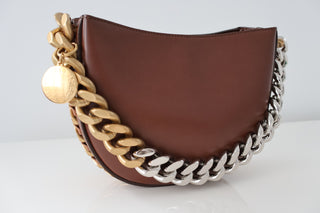 Stella McCartney Frayme Vegan Leather Handbag Close Up