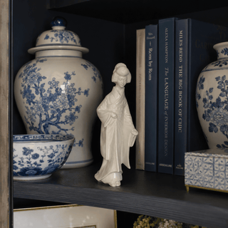 Blanc de Chine Japanese Geisha Figure, c1970s