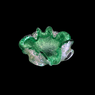 Vintage Murano Summerso Green Ashtray or Candy Bowl Attr. Veteria Fratelli Toso