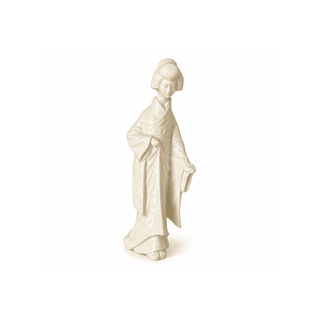 Blanc de Chine Japanese Geisha Figure, c1970s