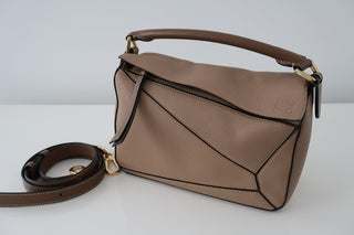 Loewe Small Puzzle Bag in Sand. In Excellent Used Condition