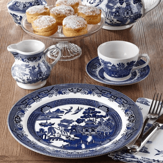 Churchill Blue Willow Tea Cup & Saucer