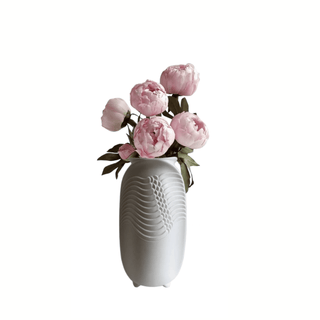 Kaiser West German White Matt Glaze Vase by Manfred Frey