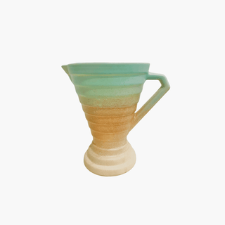 Diana Pottery Tri-Coloured Art Deco Earthenware Jug, 1950s