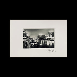 Signed Original Fine Art Black & White Melbourne Cityscape Photograph Titled 'Winter Blanket' by Matt Irwin Photography