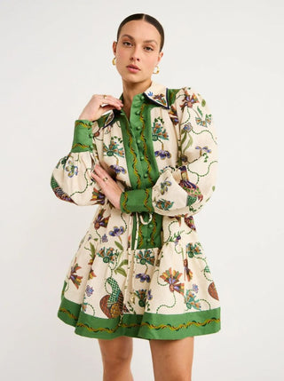 Alemais Birdie Mini Dress Renascence Studio front of dress
