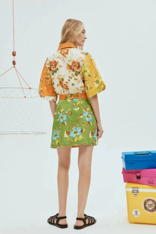 Alemais Hotel Lamu Spliced Mini Dress at the back