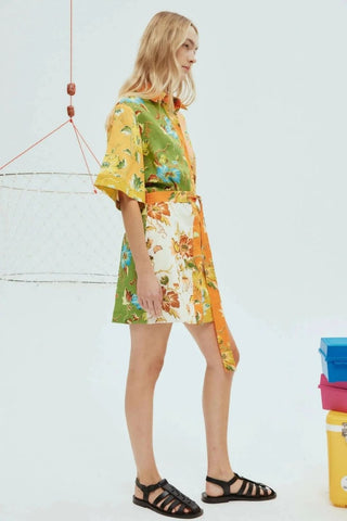 Alemais Hotel Lamu Spliced Mini Dress side view