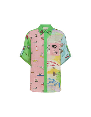 Alemais Jet Shirt Renascence Studio stock photo