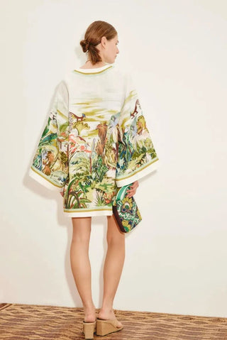 Alemais Jungle Boogie Mini Dress BACK