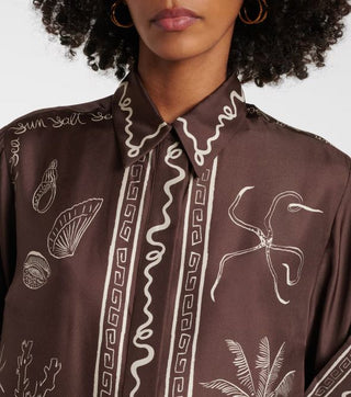 Alemais Sammy Silk Shirt close