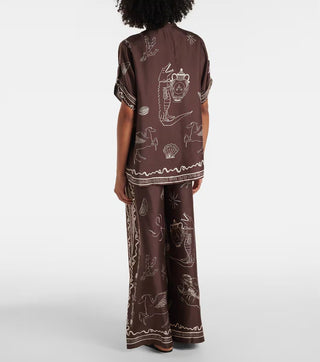 Alemais Sammy Silk Shirt back