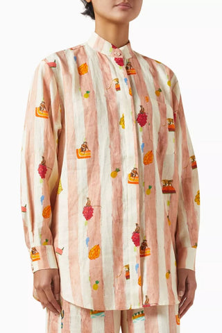 Alemais Villa Printed Shirt front