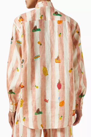 Alemais Villa Printed Shirt BACK
