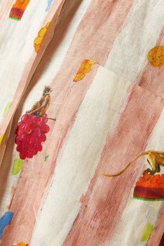 Alemais Villa Printed Shirt fabric close up