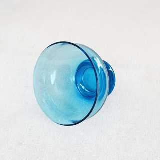 Anchor Hocking Laser Blue Tivoli Lowball Sherbet Glasses, Set of 4