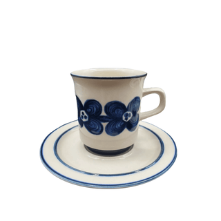 Sango Design Four 682 Krona Stoneware Cup and Saucer Set, 1960s