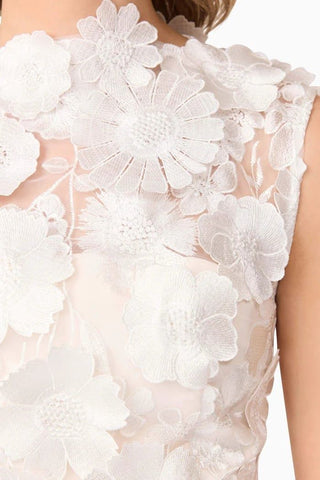 Elliatt Yvette 3D Gown in White CLOSE
