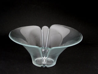 Holmegaard Glass Bowl Lilje Series, Design Torben Jörgensen Denmark