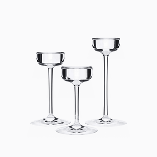 IKEA Blomster 3 Piece Glass Candle Holder Set, Designed by P. Amsell & B. Wesslander BNIB