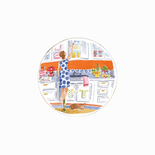 Kate Spade "New York" Tidbit Plates Illustrated, Set of 4 Individually Designed Lenox Plates