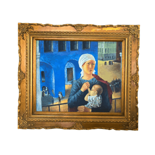“1918 in Petrograd” by Kuzma Petrov-Vodkin, Reproduction, Collection of the State Tretyakov Gallery