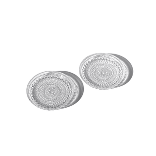 Kastehelmi Wartsila Dewdrop Glass Coasters, Design by Oiva Toikka, Set of 6