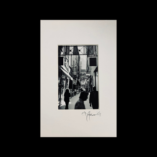 Signed Original Fine Art Black & White Melbourne Cityscape Photograph Titled 'Block' by Matt Irwin Photography