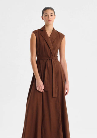 Morrison Vera Wrap Dress in hazel