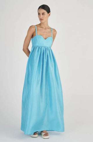 Oroton Bodice Detail Gown Lake Blue RENASCENCESTUDIO1