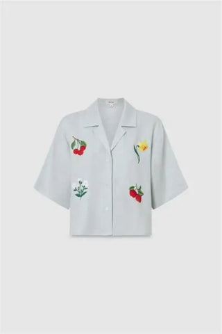 Oroton Embroidered Camp Shirt 1