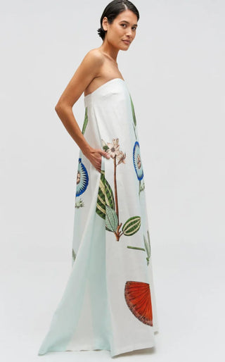 Oroton Grand Floral Gown side view