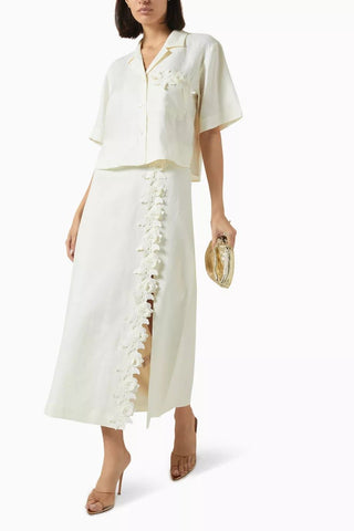 Oroton Rosebud Lace Camp Shirt set image