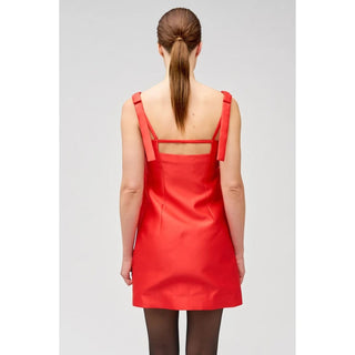 Oroton Satin Mini Dress back
