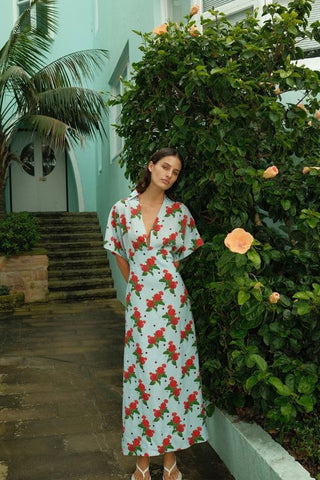 Palm Noosa Jasmine Dress in Sky Garden location