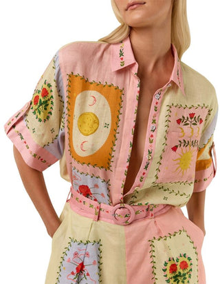 Palm Noosa Siesta Shirt close up