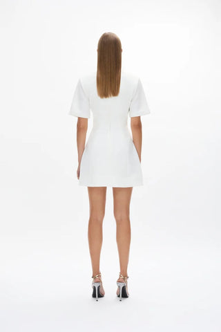 Rachel Gilbert Dover Mini in White Renascence Studio Back View