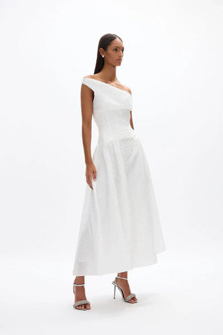 Rachel Gilbert Elley Dress in Ivory side