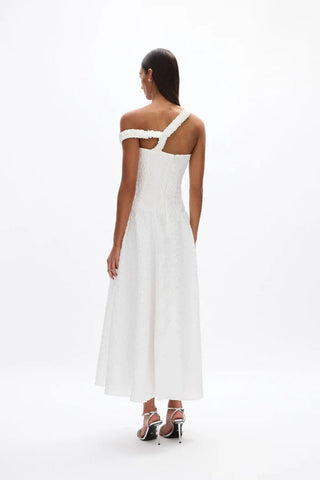 Rachel Gilbert Elley Dress in Ivory back